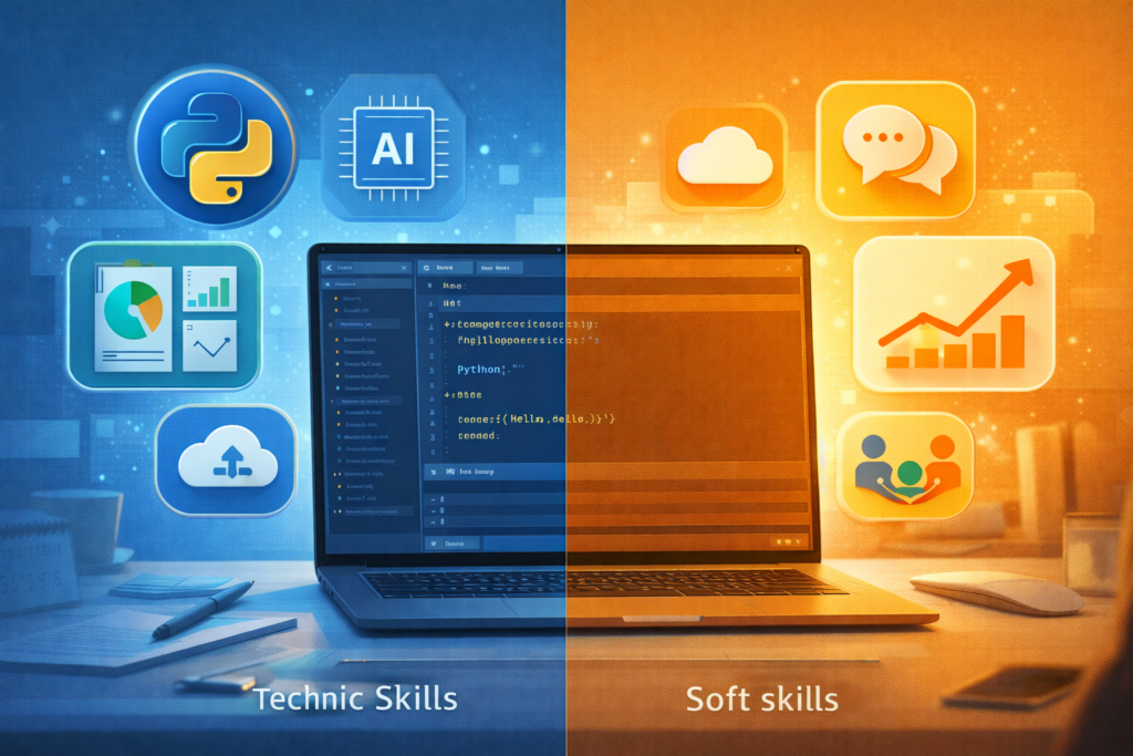 Skills to include on resume for first job - technical and soft skills