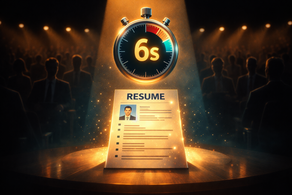 Why your first resume matters - 6 second rule for recruiters