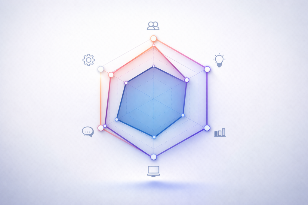 Skills gap analysis matrix for career development planning