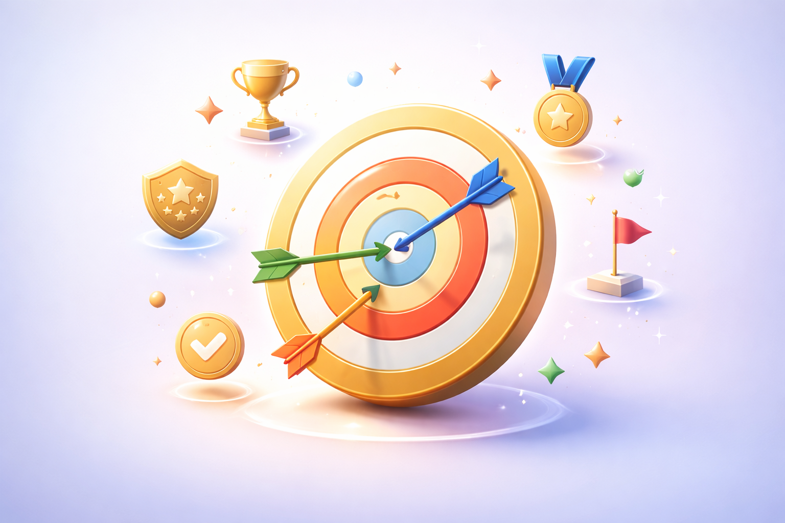 Career goal visualization with targets and milestones